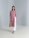 High-Slit Linen Top