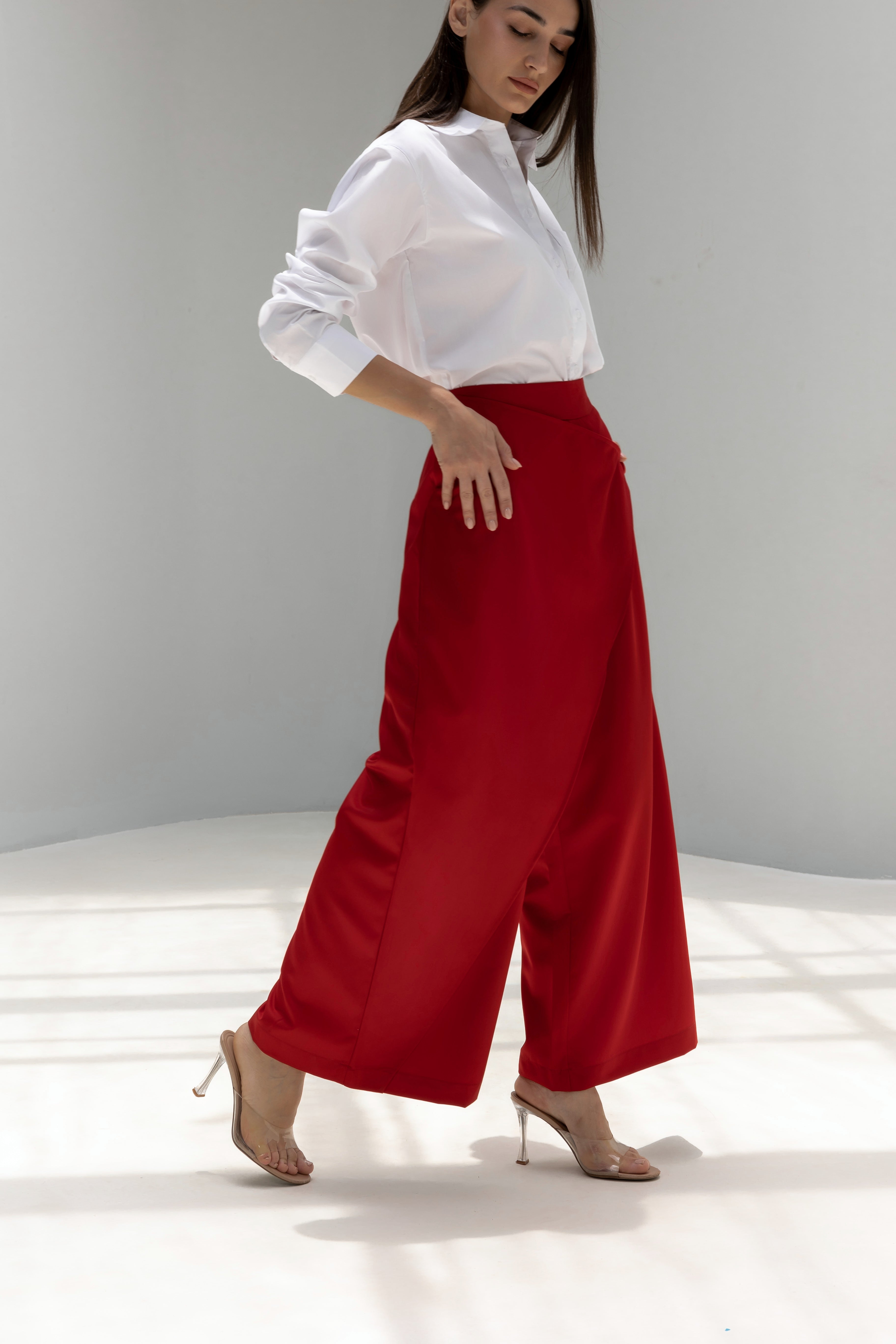 Cross over pants