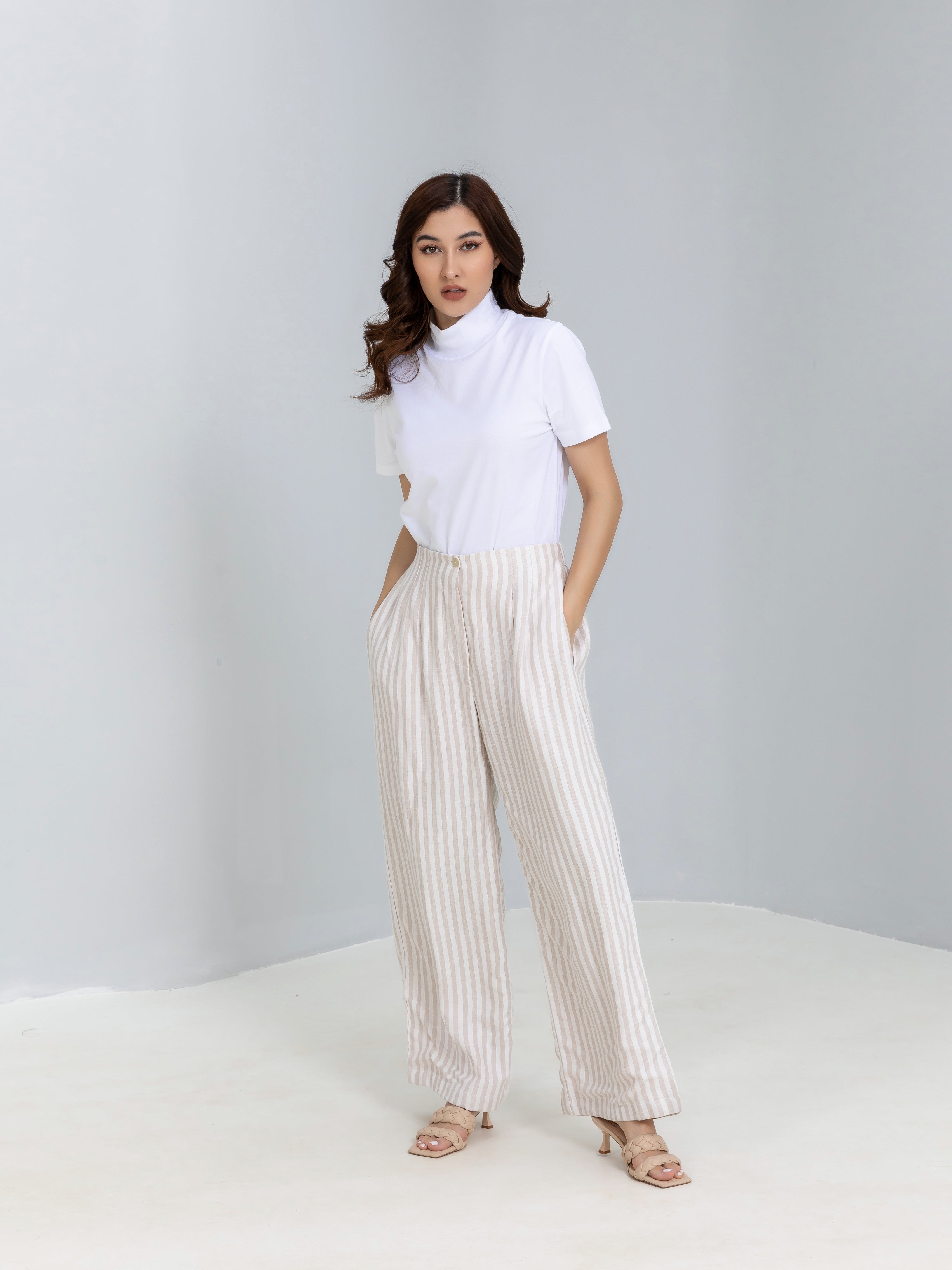 Wide leg Linen Pants