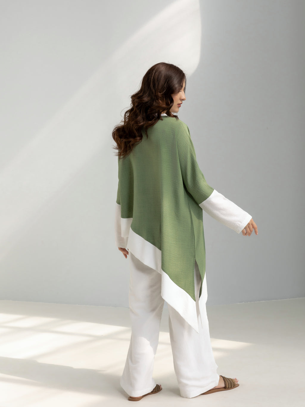 Asymmetric Linen Top