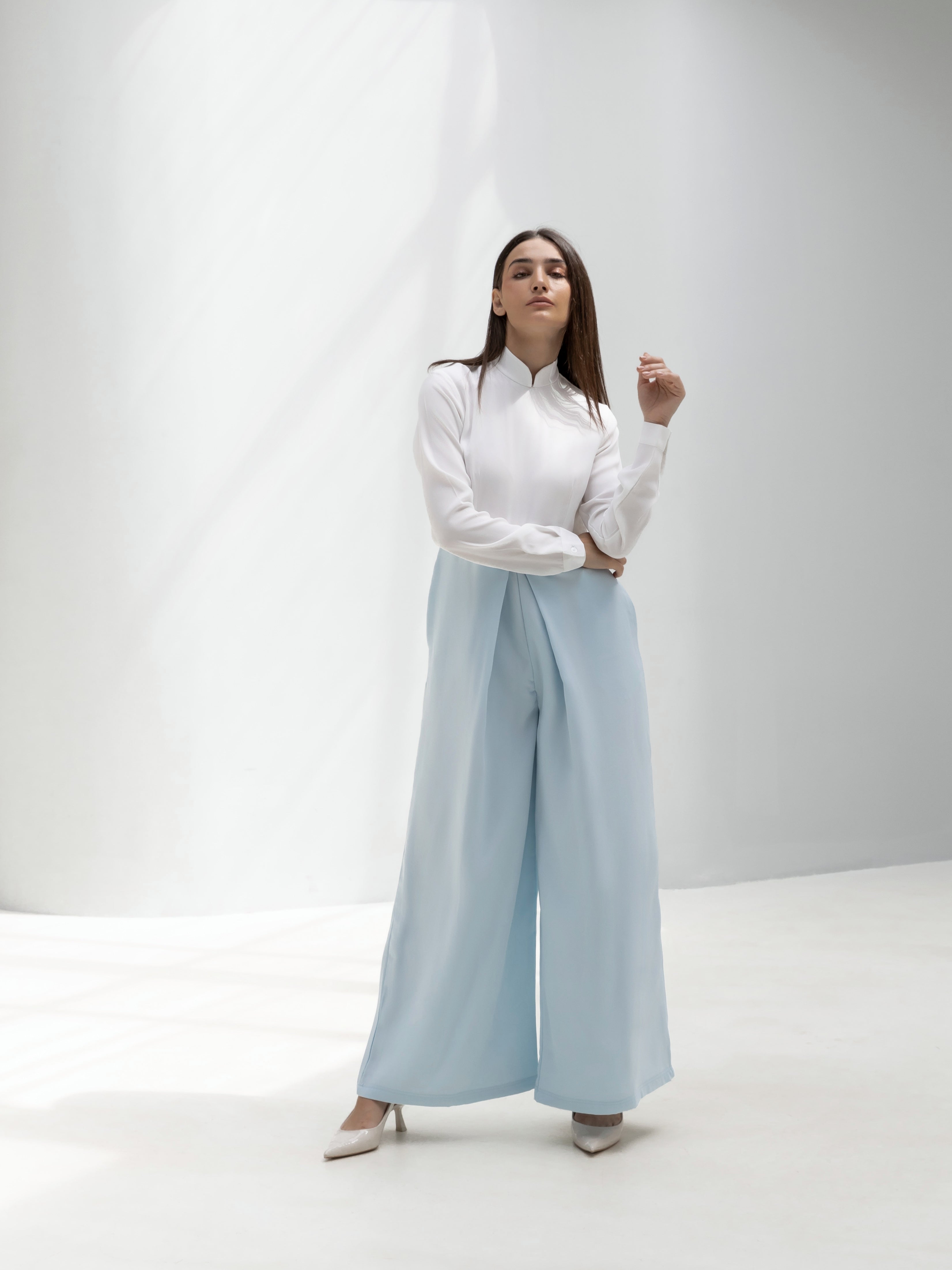Mandarin Collar Jumpsuit