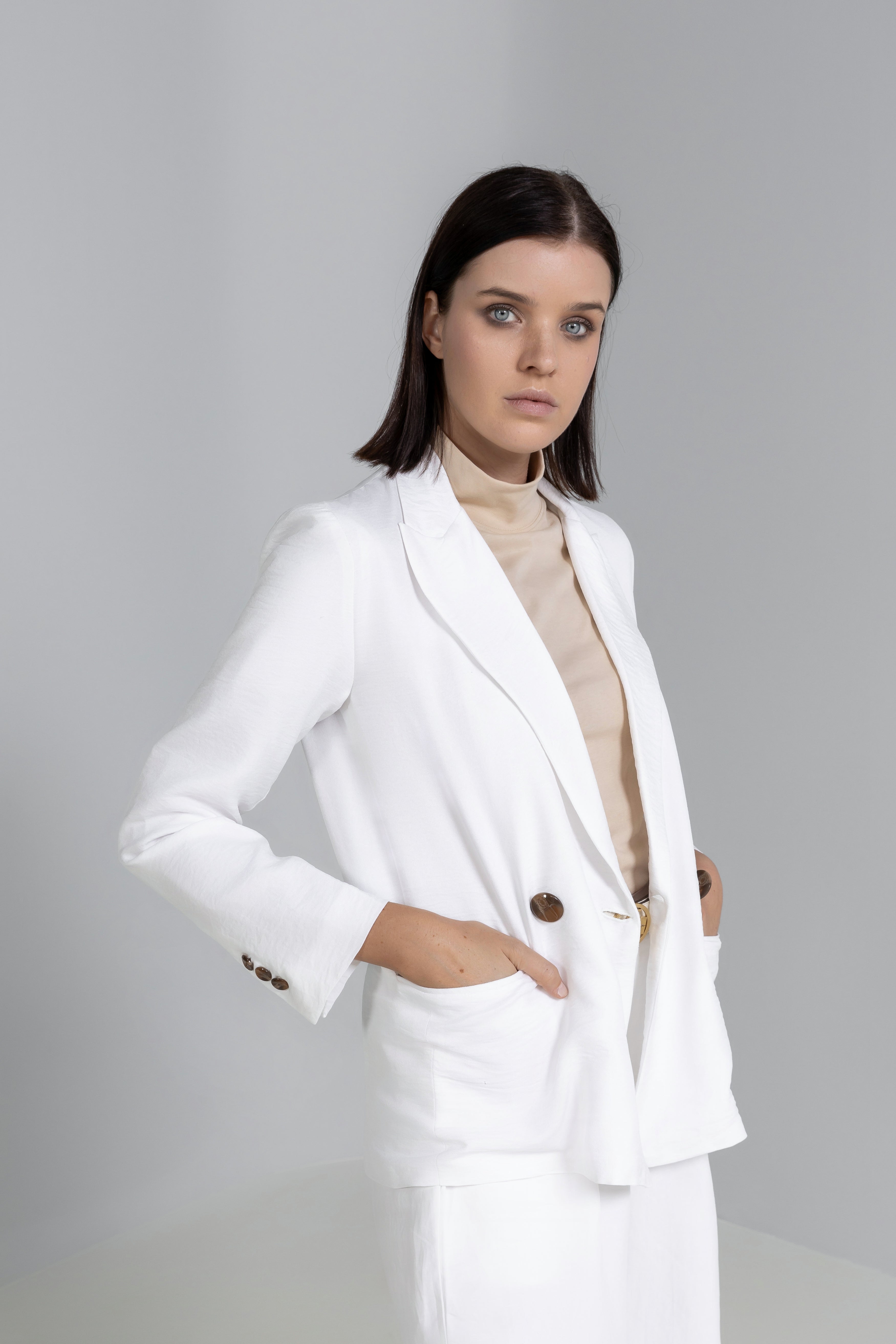 Loose-fit Linen Blazer