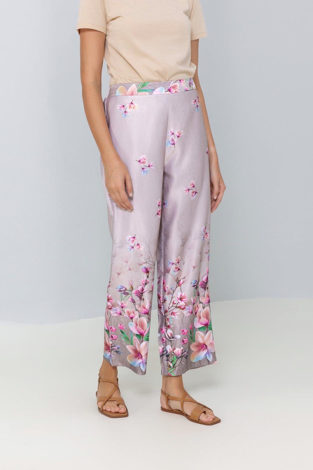 Floral Print Trousers