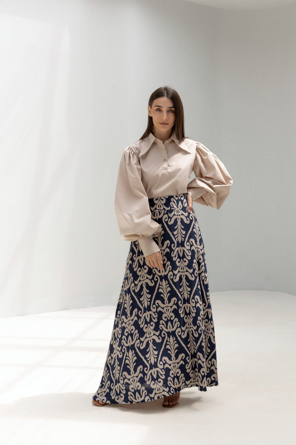 Lantern Sleeves Shirt