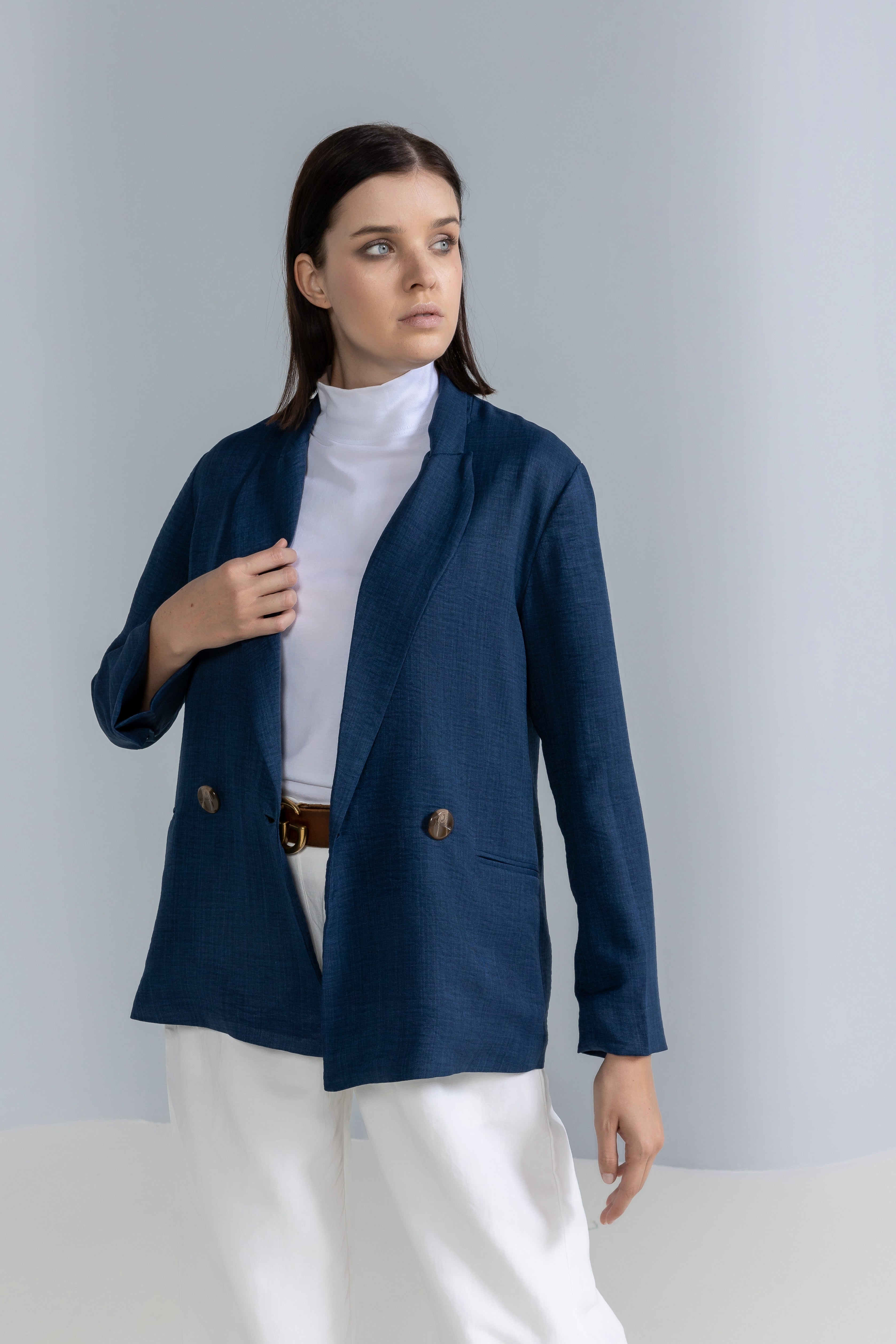 Loose-fit Linen Blazer
