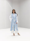 Drap collar sleeveless Long Cardigan