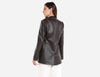 Straight cut Faux Leather Blazer