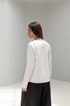 Buttoned Asymmetric Blouse
