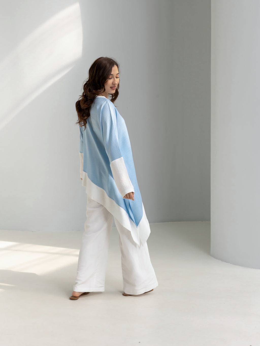 Asymmetric Linen Top
