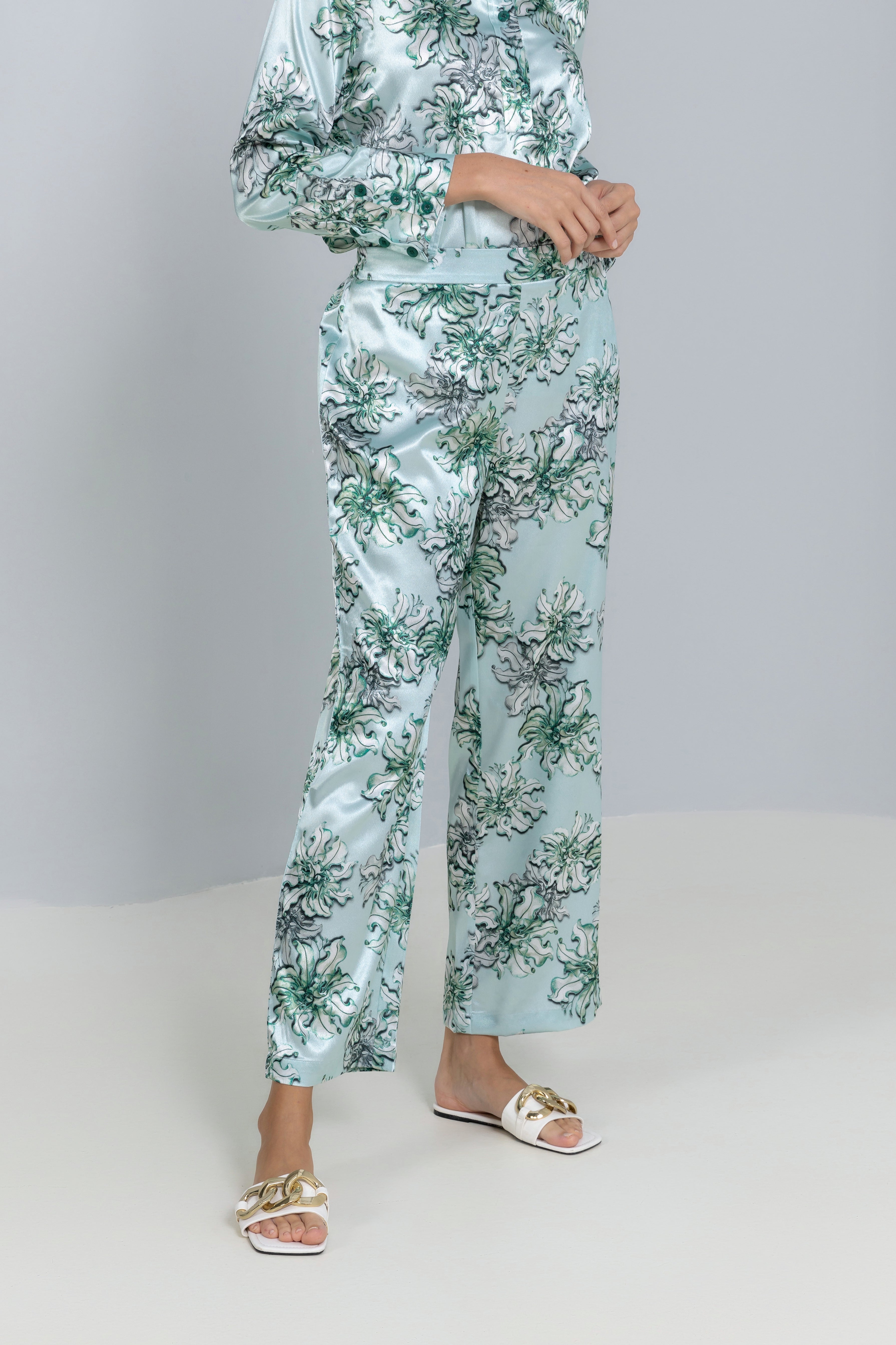 Flowing Printed Trousers