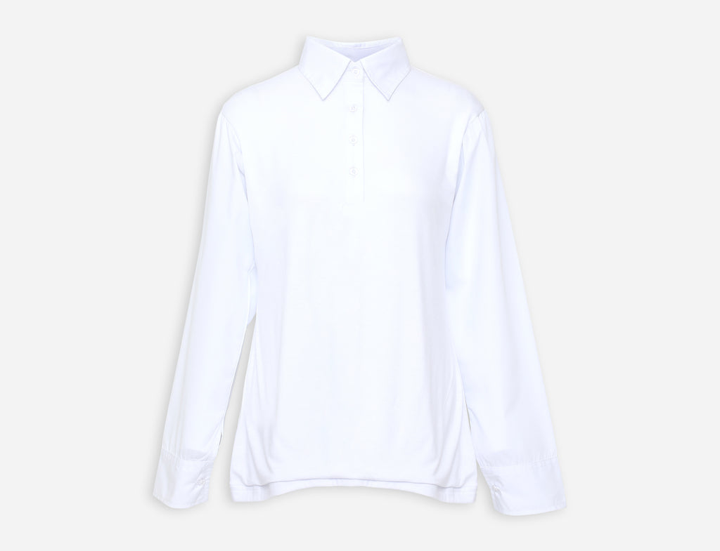 Collar top with shirt sleeves