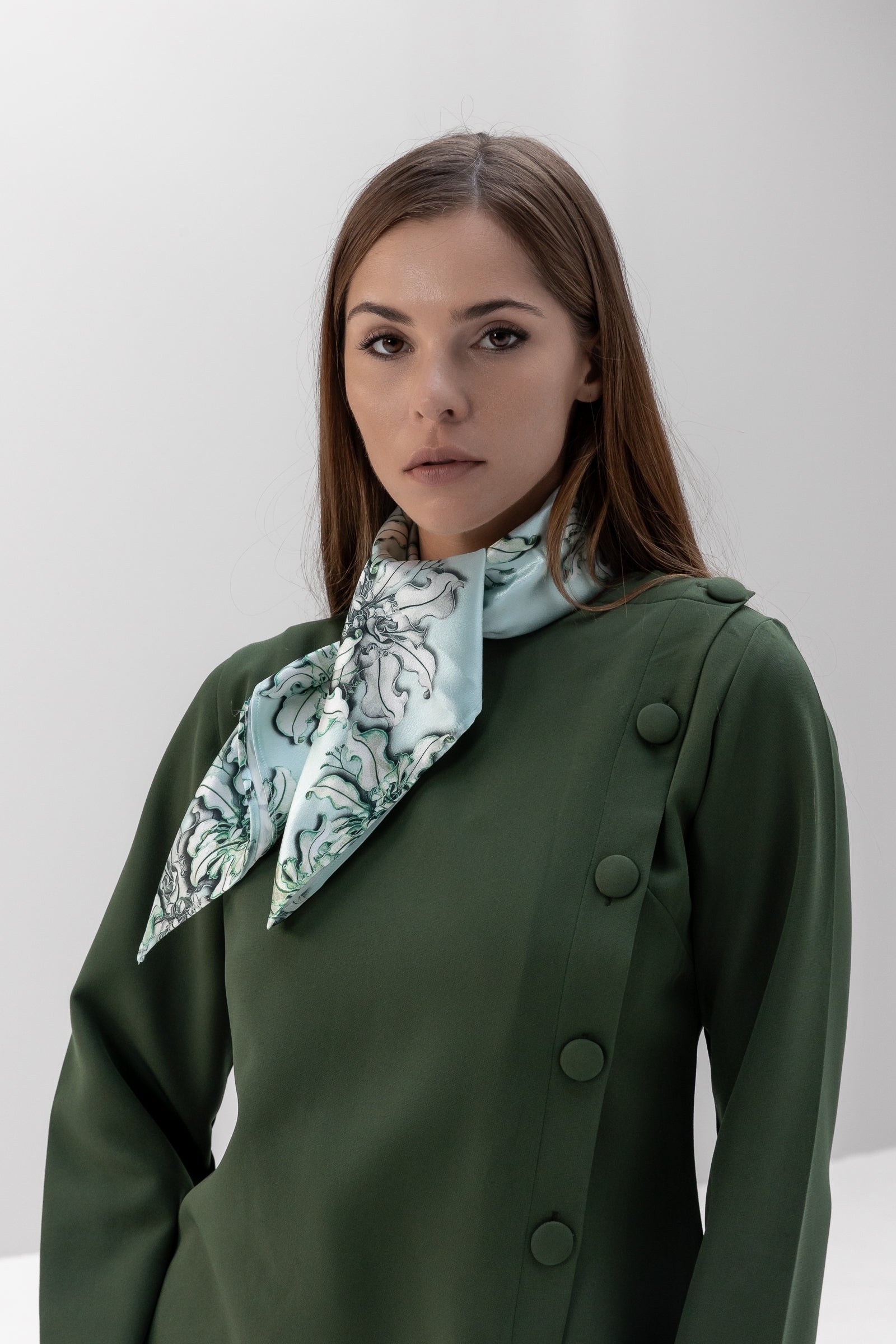 Printed Satin Scarf