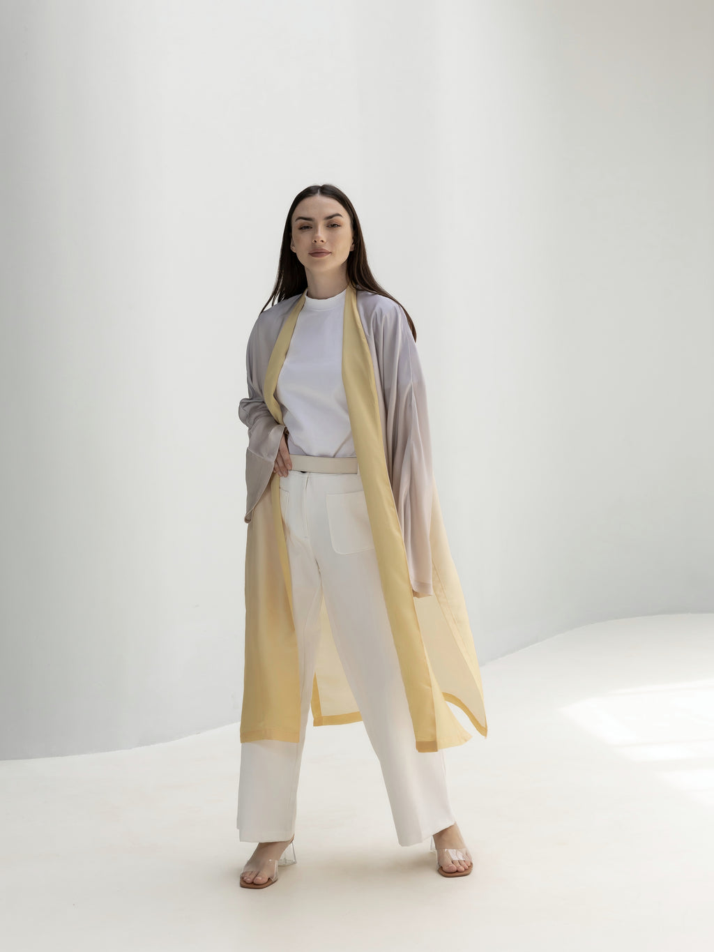 Ombre Satin Cardigan