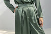 Wide leg Satin Trousers