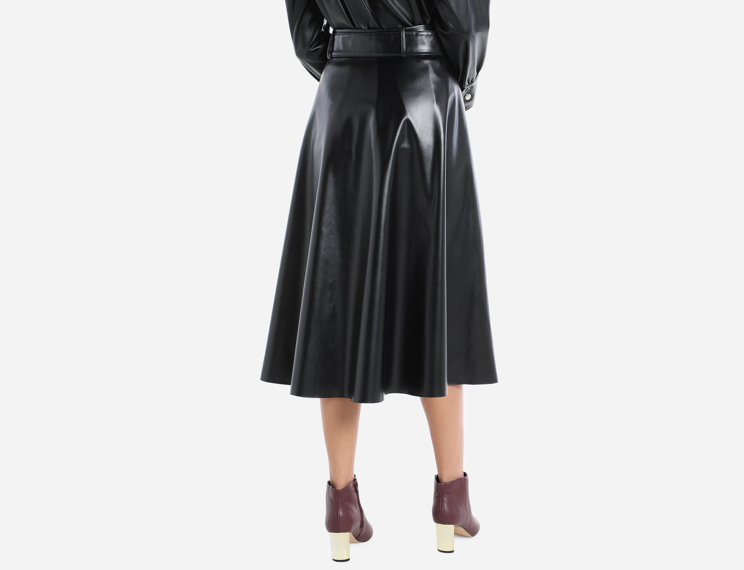 Faux Leather Skirt