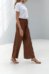 Mid-waist Flowing Silk Trousers