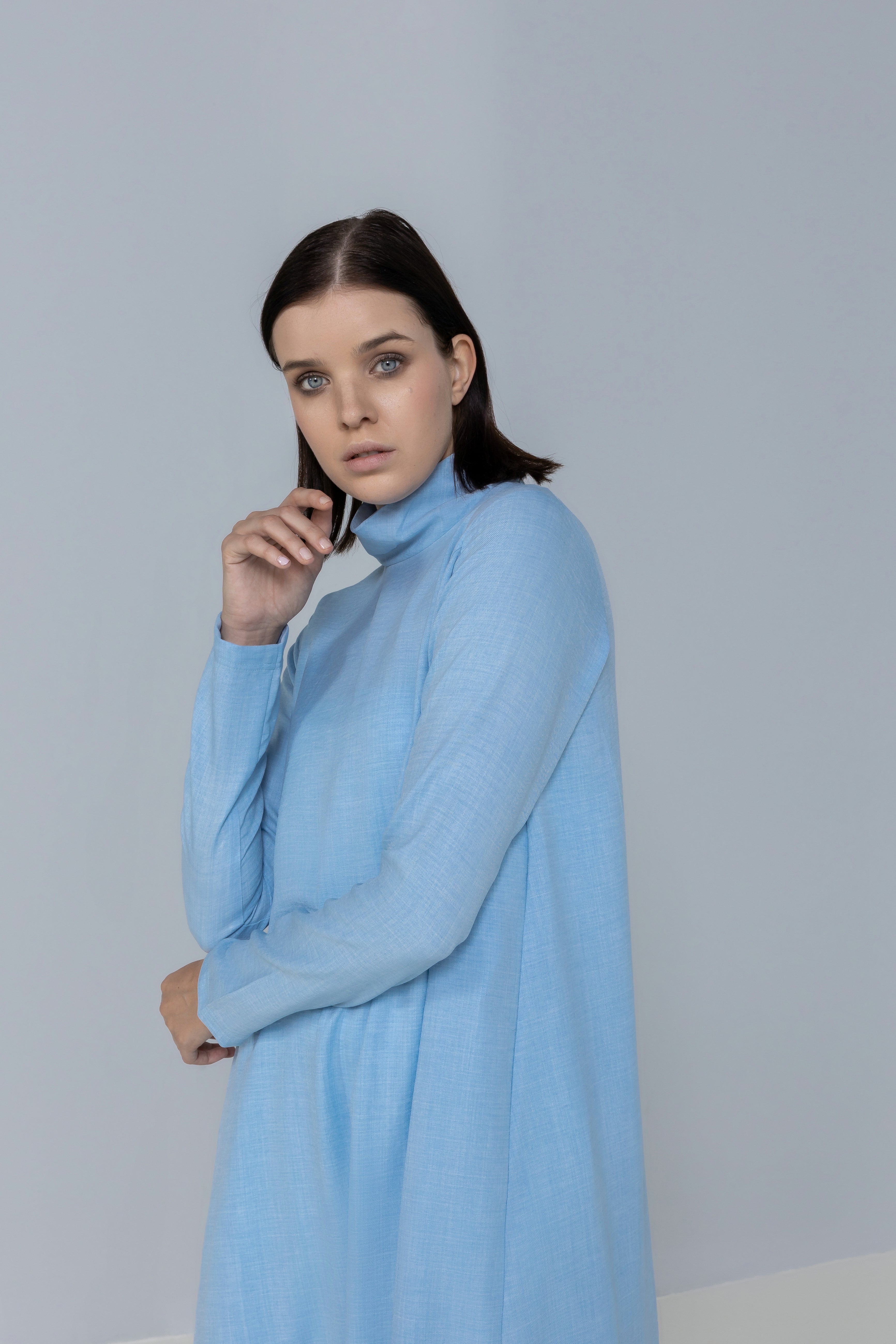 High-Slit Linen Top