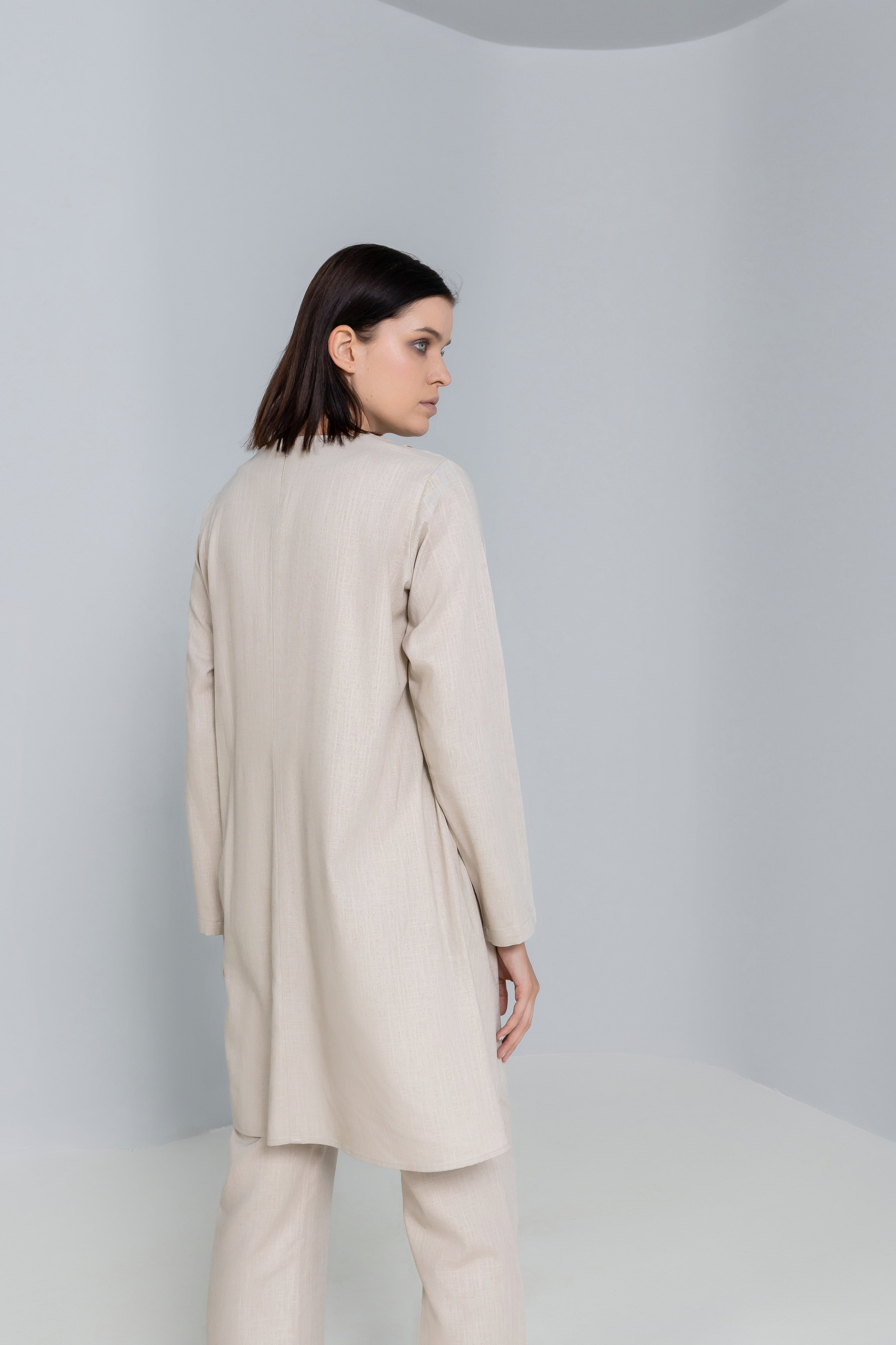 Linen Cross over Top