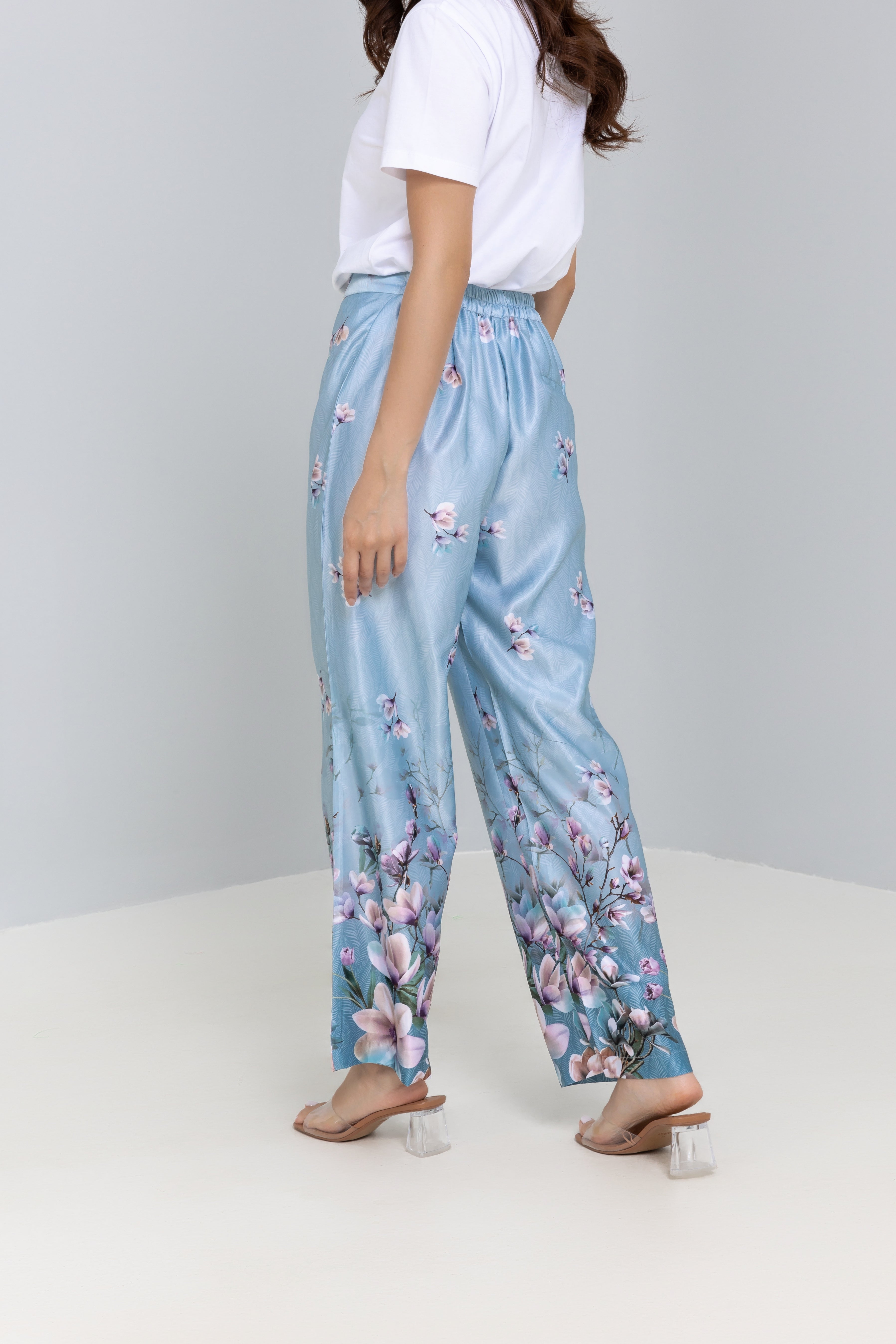 Floral Print Trousers