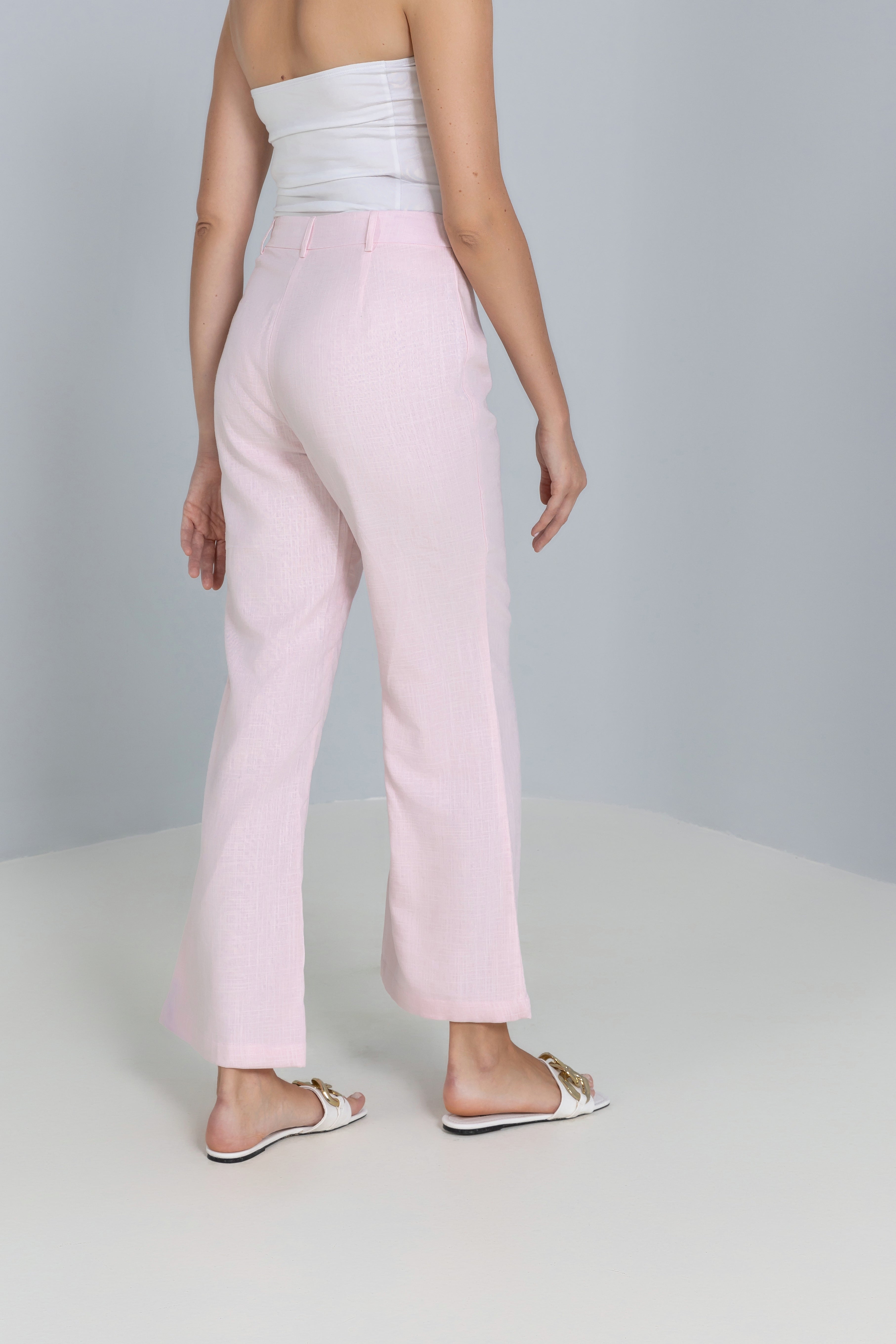 Flare Linen Trousers