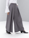 Wide-leg mid-waist tailored Trousers