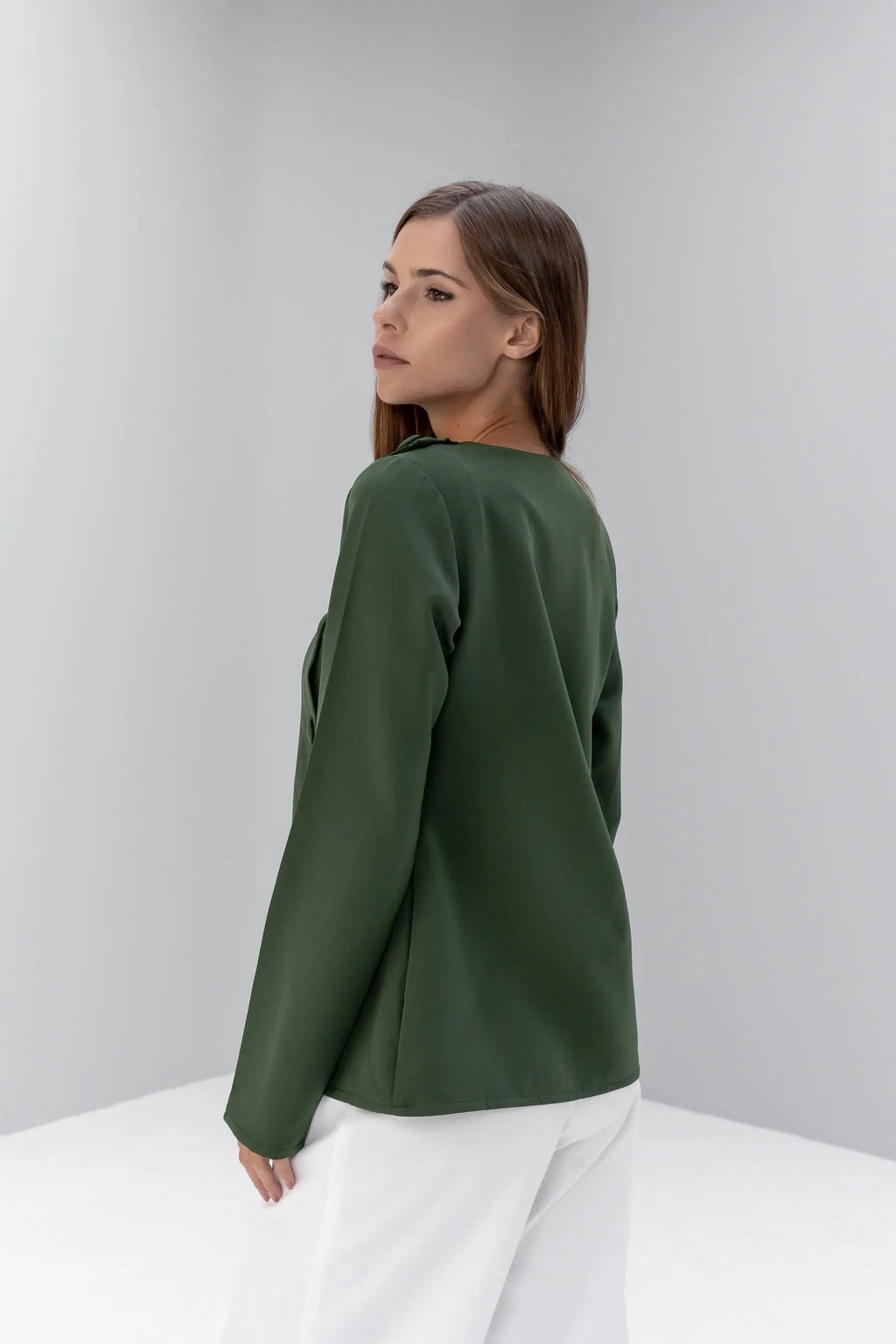 Buttoned Asymmetric Blouse POSH