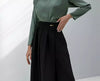 Trousers with Pleated Wrap