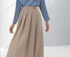 Trousers with Pleated Wrap