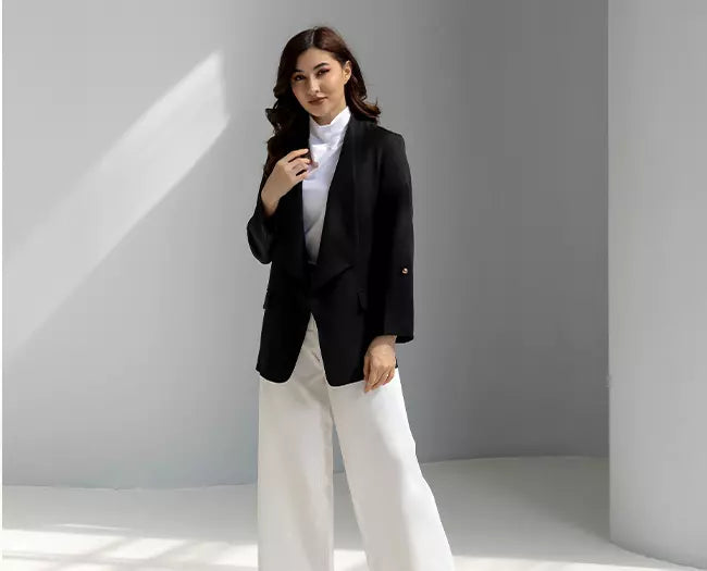 Lapelless Blazer