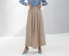 Trousers with Pleated Wrap