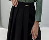 Trousers with Pleated Wrap