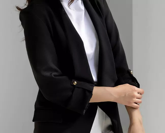 Lapelless Blazer