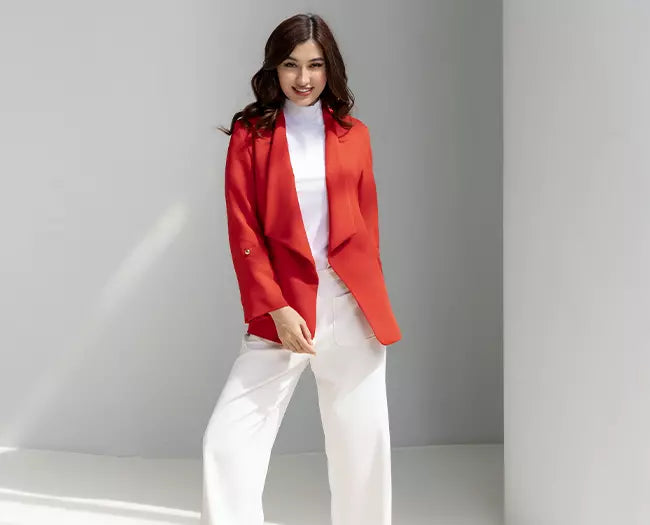 Lapelless Blazer