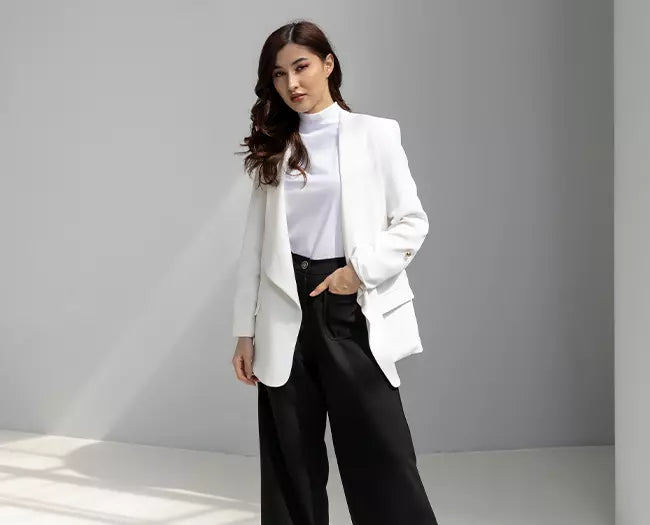 Lapelless Blazer