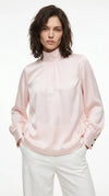 Satin high neck Blouse