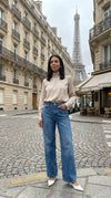 Satin high neck Blouse
