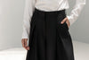 Wide-leg mid-waist tailored Trousers