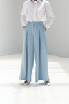 Wide-leg mid-waist tailored Trousers
