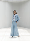 Wide-leg mid-waist tailored Trousers