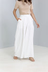 Wide-leg mid-waist tailored Trousers