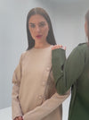 Buttoned Asymmetric Work Blouse