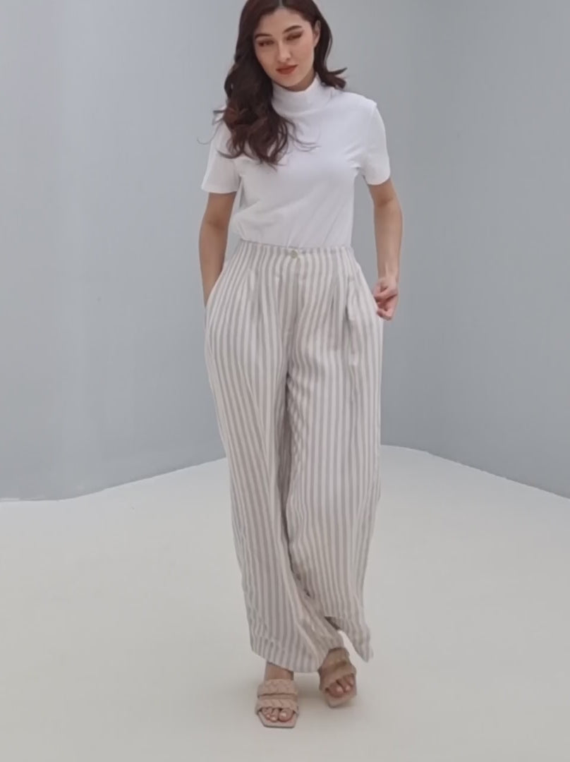 Wide leg Linen Pants