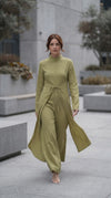 Linen Front Wrapped Jumpsuit