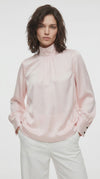 Satin high neck Blouse