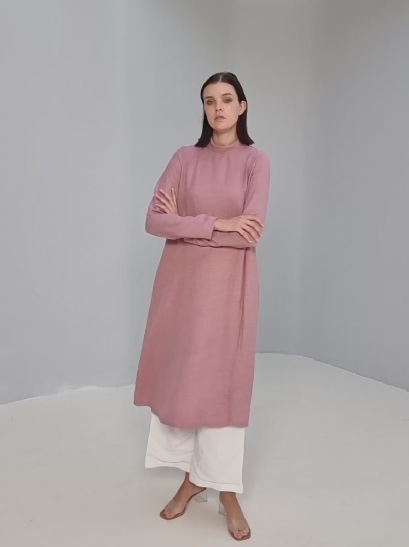 High-Slit Linen Top