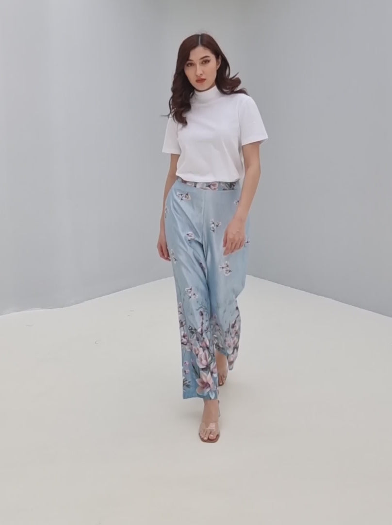 Floral Print Trousers